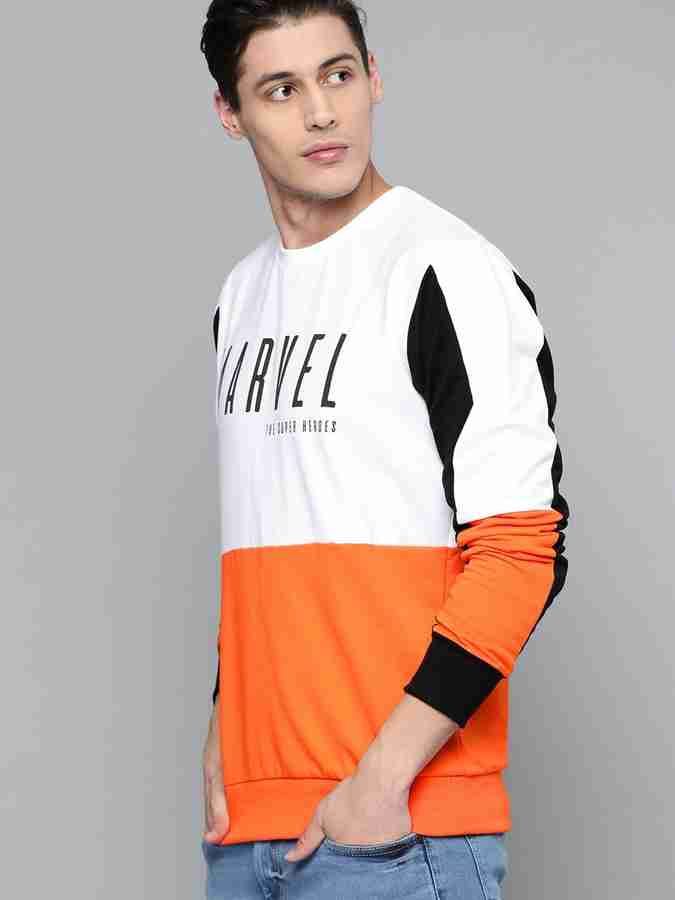 Kook N Keech Marvel Full Sleeve Color Block Men Sweatshirt Buy