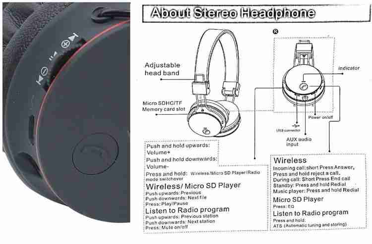 Ubon BT 5720 Rapstar Wireless 5.0 On Ear Headphone 10 Hrs Playtime