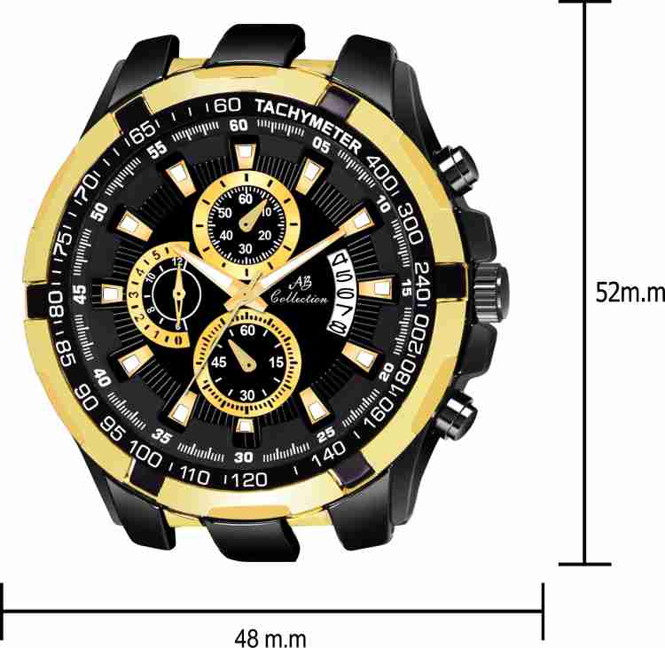 AB Collection Date Display Analog Watch - For Men