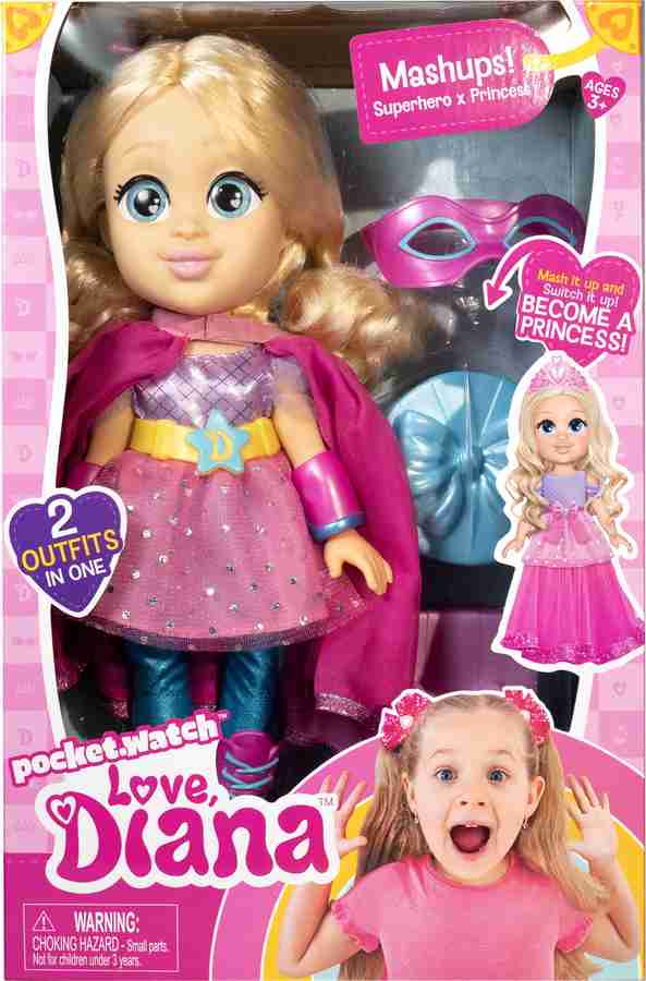 Love Diana 13 inch Doll Mashup Princess for Girls 3 Above yrs