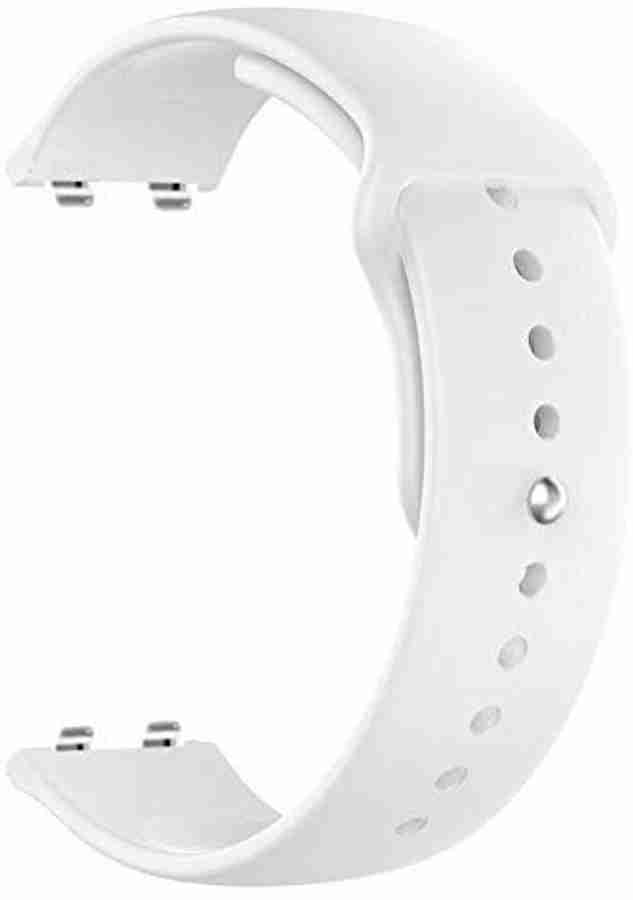 PHONETASTIC Wristband Soft Silicone Metal Connector Strap Compatible with Oppo Watch 46mm White Smart Watch Strap Price in India Buy PHONETASTIC Wristband Soft Silicone Metal Connector Strap Compatibl...