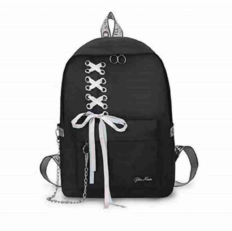 Flipkart KGN COLLECTION New Fashionable School College Bag For Girls Grey Backpack Backpack