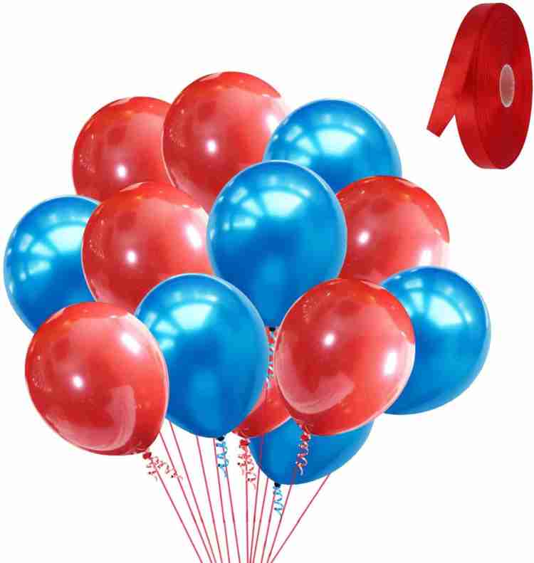 Unisun Lot de 20 ballons métallisés à l'hélium - 30,5 cm d'épaisseur -  Chromés Bleu métallisé Pour anniversaire, fête prénatale, mariage,  anniversaire, festival, carnaval, décorations de fête (bleu) : :  Cuisine et Maison