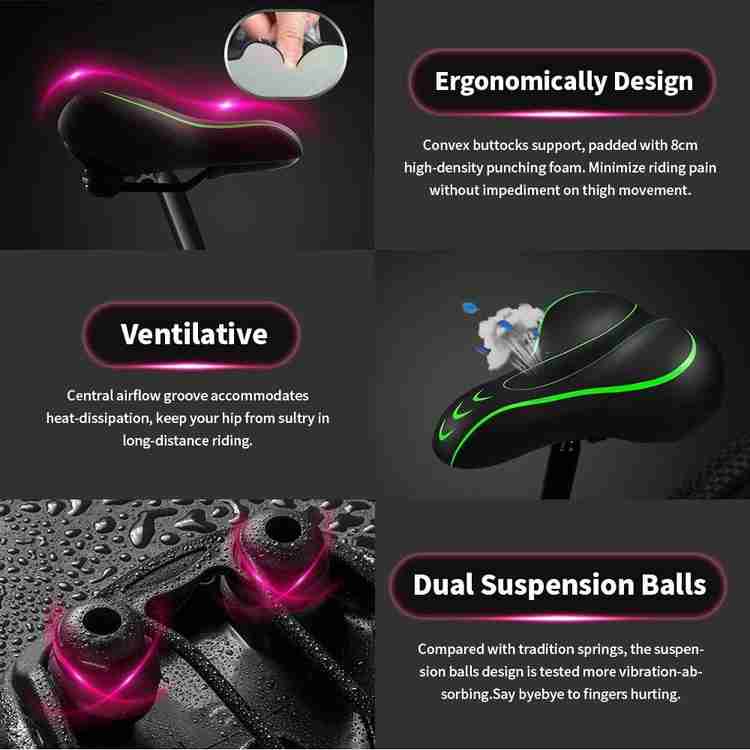 Oversized best sale bike seats