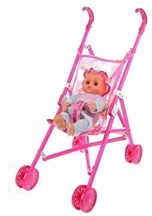 JOEJOE Kids Toys Infant Carriage Stroller Trolley Nursery Toy with
