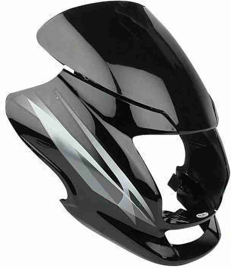 zalak Headlight Visor for Hero Super Splendor Black and Grey nm