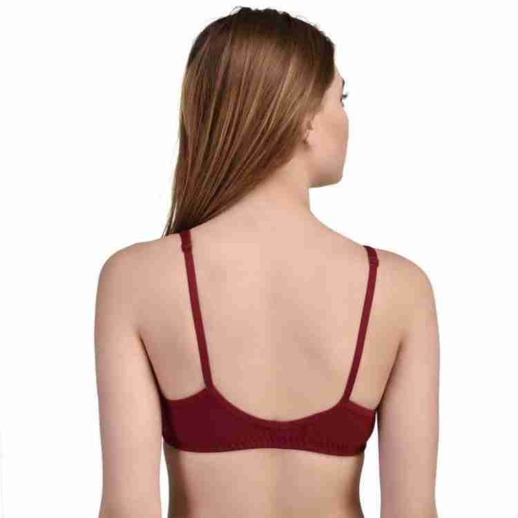 Plain Maroon Hosiery Bra, Size: 32 And 34 at Rs 80/piece in New