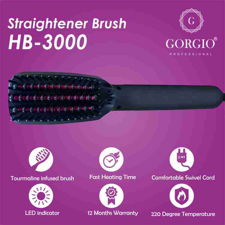 Gorgio professional hotsell hair straightener brush