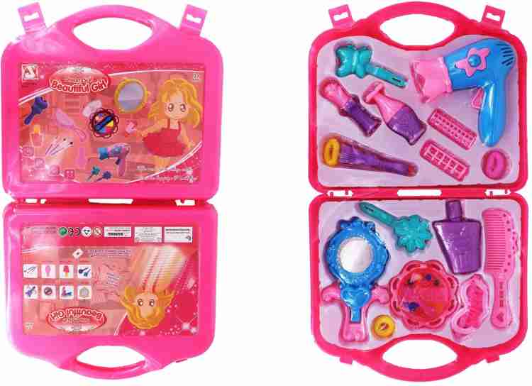 AZEENA Dream Fashion Beauty Makeup Suitcase Toy For Girls, Best Fancy Kit  To Gift For Your Little Princess, Gift Gallery, Colour: Pink, Role Play  Toys