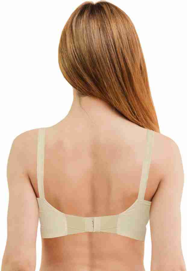 IntiMate-Cotton Round Stitch Centre Elastic dailywear Bra, Breathable Air  Hollow Vent Seemed Cups SKIN 