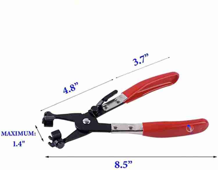 Hose Clamp Plier Auto Repair Tool Swivel Flat Band for Removal and  Installation of Ring-Type or Flat-Band Hose Clamps