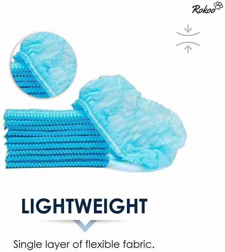 ROKOO Disposable surgical Bouffant Caps hat Hair Nets for shower