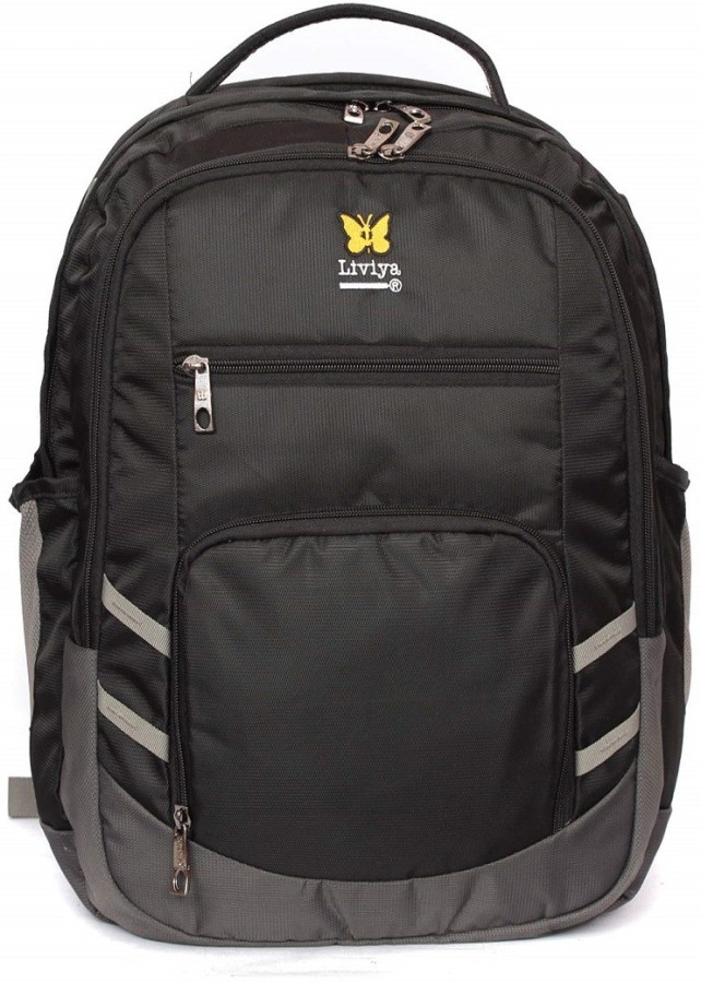 Polyester Liviya Modern 52 Liters Black And Grey Casual Backpack at Rs  1999/piece in Hyderabad