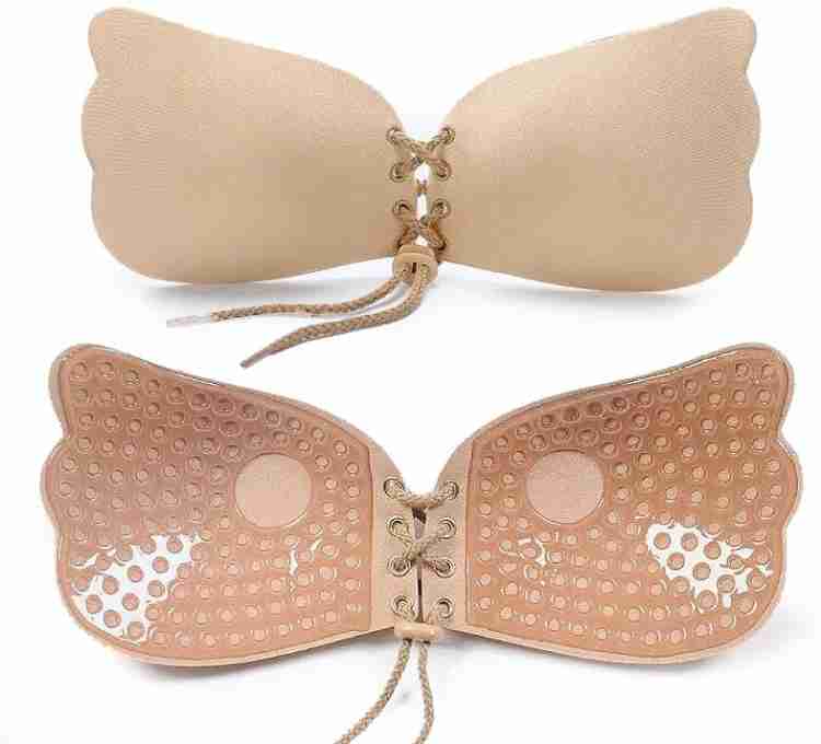 Girls Self Adhesive Silicone Strapless Bra Ny010008 (Size A) at   Women's Clothing store: Self Adhesive Bras