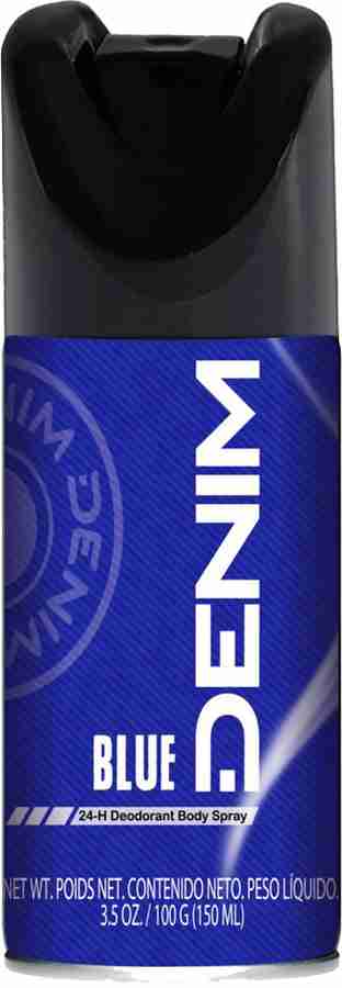 Blue jeans body spray top