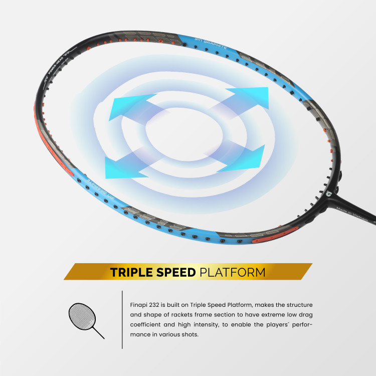 apacs Z-Ziggler (38 LBS) Black, Blue, Grey Unstrung