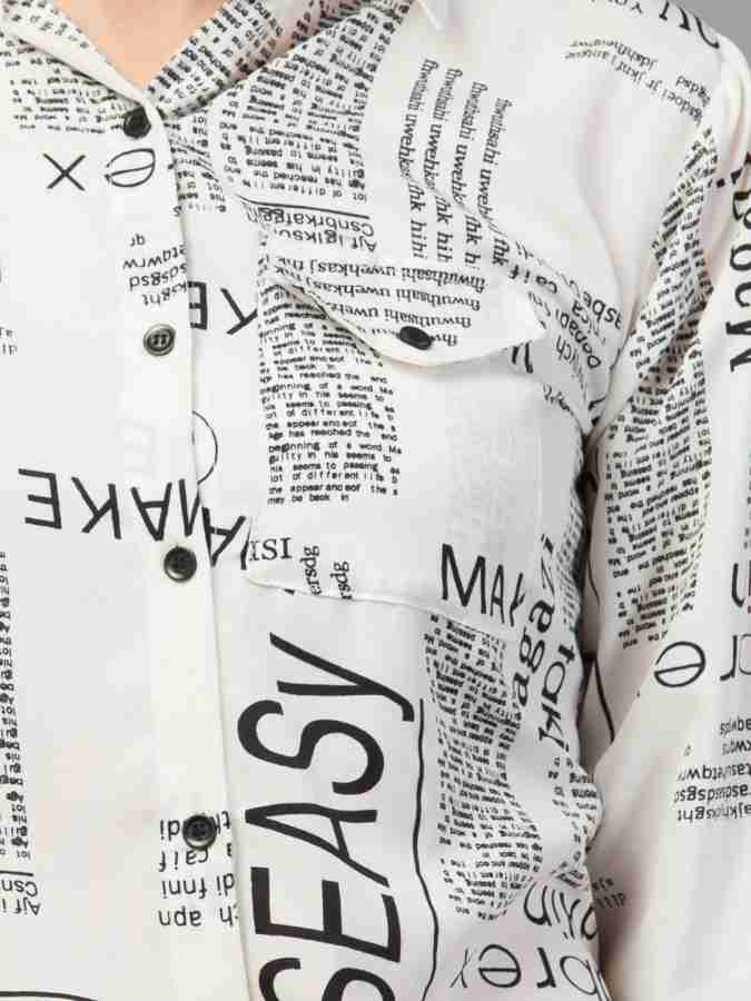 newspaper printed shirt flipkart