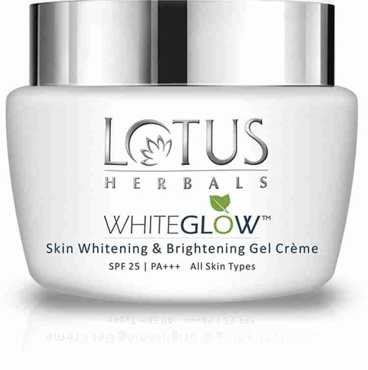 LOTUS HERBALS WhiteGlow Skin Whitening And Brightening Gel with SPF 25 for all skin types