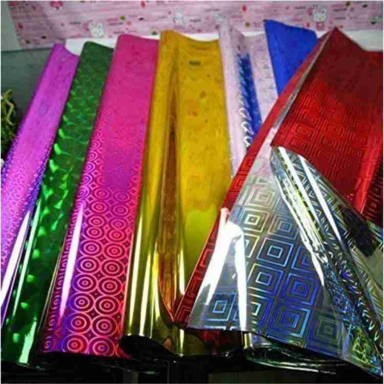 Metallic Gift Paper Wrapping Sheets Pack Of 25