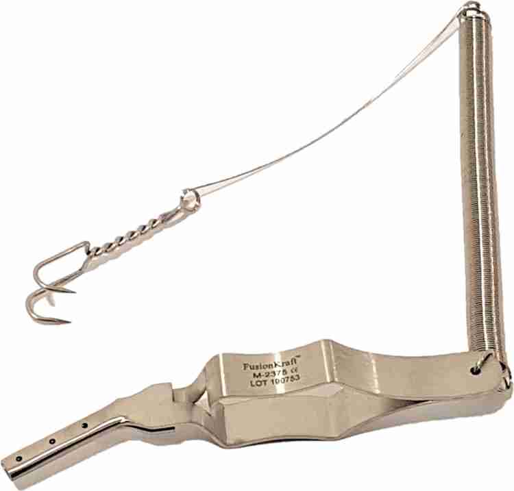 FusionKraft Yasargil Galea Fixation Spring Hook (for Cranial Galea  Fixation) (Fish Hook), with Clamp, Spring & Double Prong Sharp Hook, 31cm  Surgical Hook Price in India - Buy FusionKraft Yasargil Galea Fixation