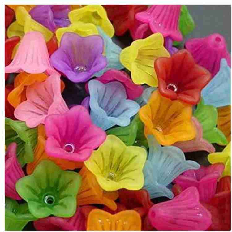 Lucite flower beads jewelry making deals