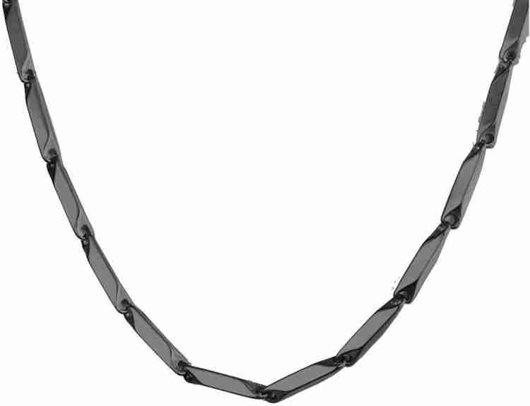 Black rope chain deals necklace