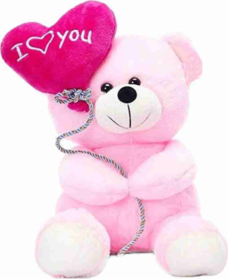 Pink teddy shop bear with heart