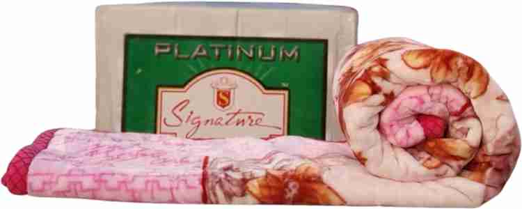 Signature Floral Single Mink Blanket for Heavy Winter Buy Signature Floral Single Mink Blanket for Heavy Winter Online at Best Price in India Flipkart