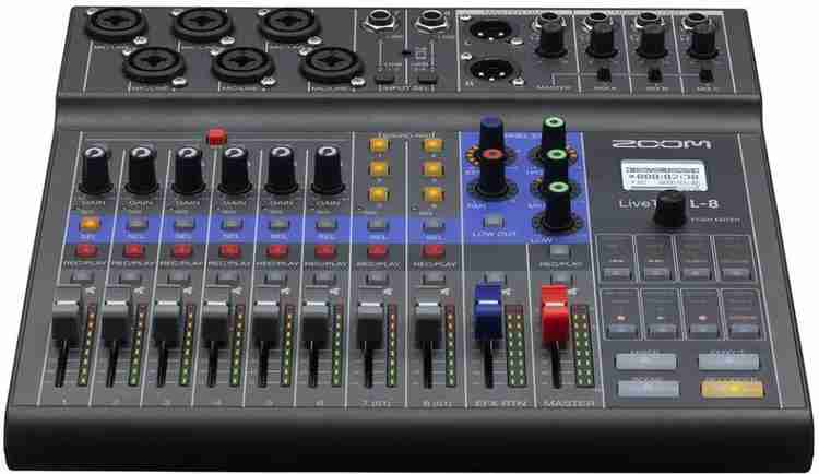ZOOM Podcast Digital Mixer Recorder LIVETRAK L-8 12 Tracks Digital 