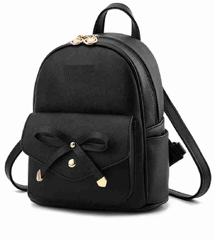 Black backpack cheap for school girl
