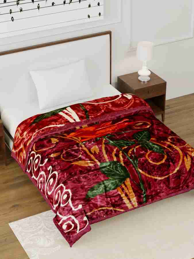 Bombay Dyeing Floral Single Mink Blanket for Heavy Winter Buy Bombay Dyeing Floral Single Mink Blanket for Heavy Winter Online at Best Price in India Flipkart