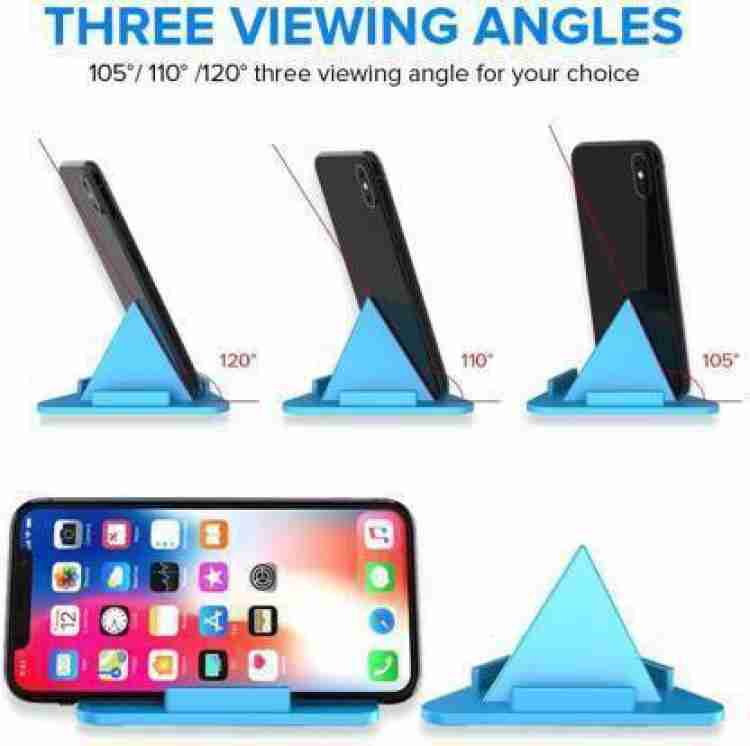 Pyramid Mobile Holder Stand Universal Desk Table Triangle Shape phone Mount  Anti Slip Safe Multi Angle