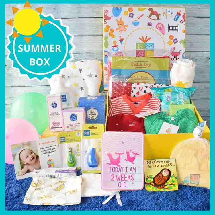 The Baby First Box Newborn Essential Kit Summers 24 items
