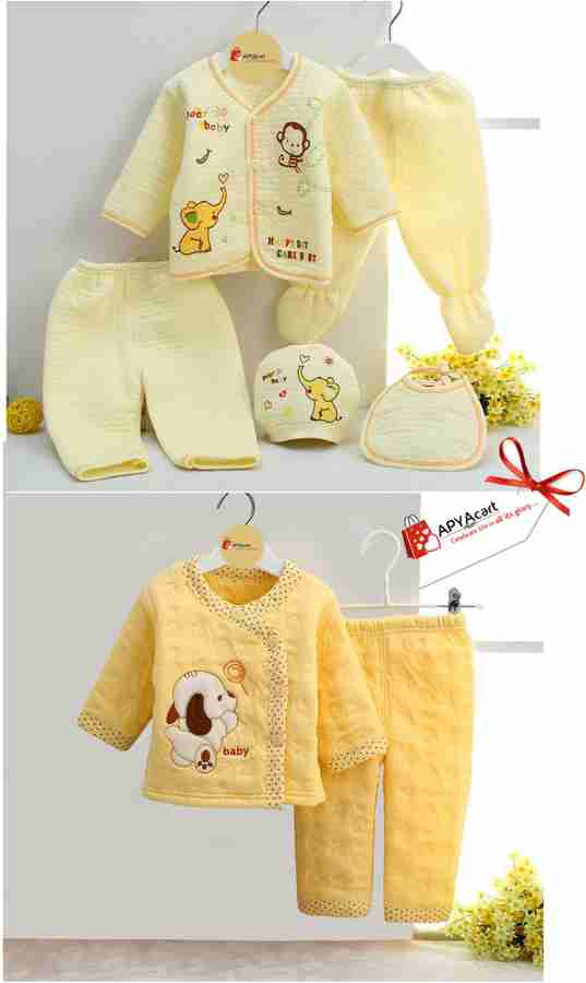 Newborn baby girl clothes yellow clearance