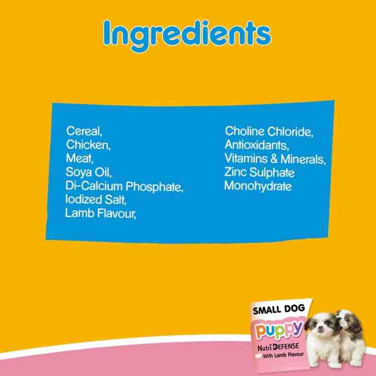 Pedigree puppy hotsell chow ingredients