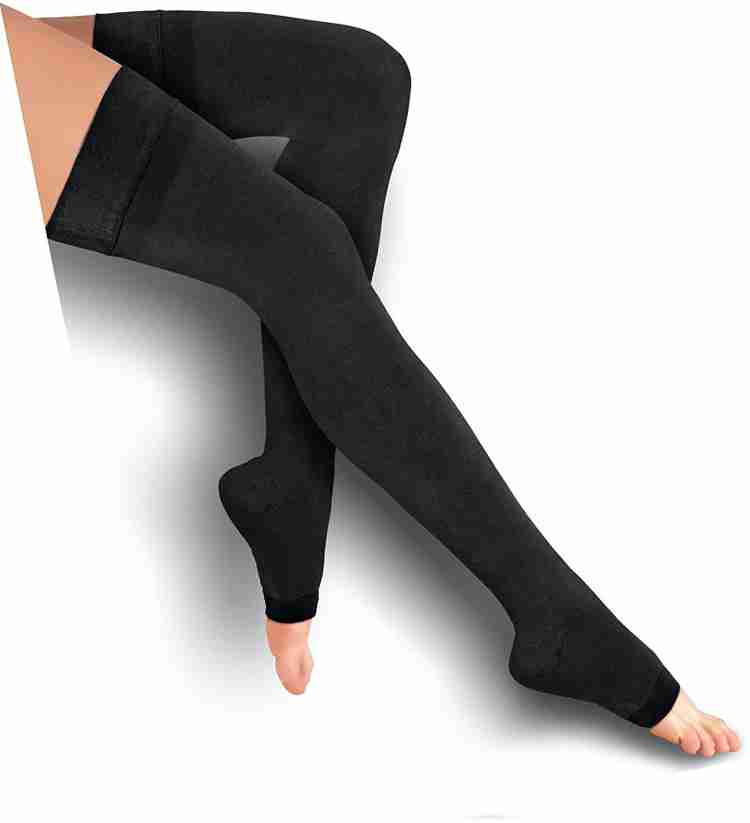 Buy Just Rider Medical Support Leg Shin Socks Varicose Veins Calf Sleeve  Compression Stocking Knee Support Online at Best Prices in India - Fitness