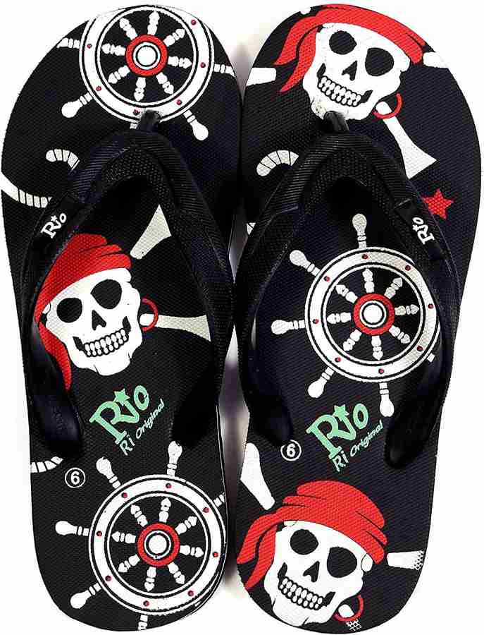 Skull cheap slippers mens