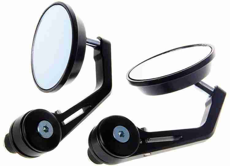 YAKONDA Round mirrors for bike handle bar end for motorbikes Bajaj