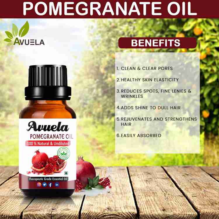 avuela Best Pomegranate Seed Oil for Hair Skin and Nails 10 ml Pack of 2 Price in India Buy avuela Best Pomegranate Seed Oil for Hair Skin and Nails 10 ml