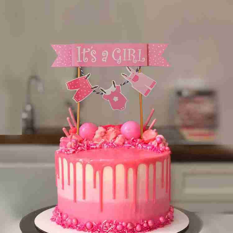 Baby girl cake toppers for hot sale baby shower