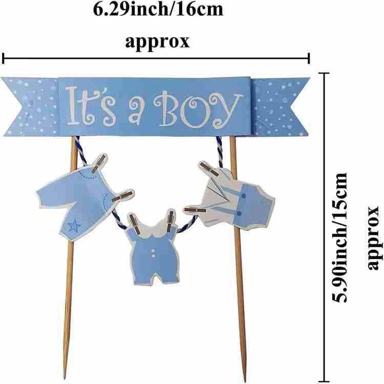 DECOR MY PARTY It s A Boy Cake Topper for Baby Shower Welcome