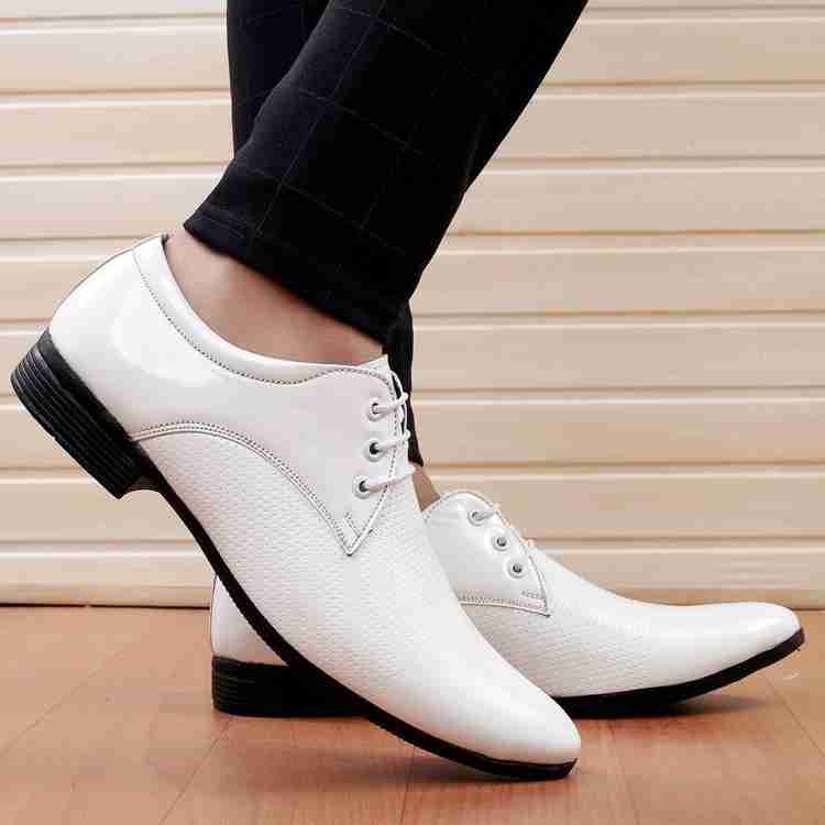 Englewood Boy s formal shoes White Dress Shoes Faux Leather shoes white Lace formal shoes with Derby For Men Buy Englewood Boy s formal shoes White Dress Shoes Faux