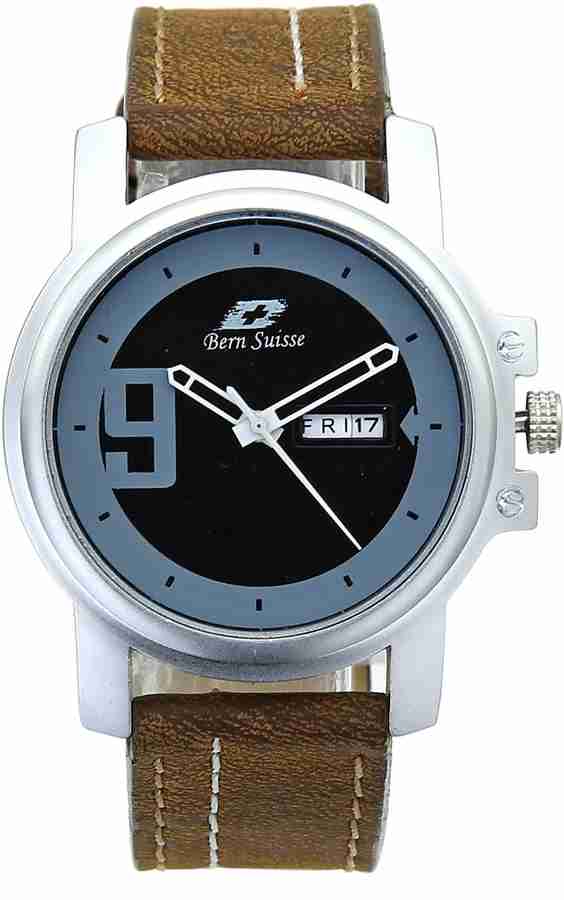 Bern Suisse BS SL68 102B L BS SL68 102B L Analog Watch For Men Buy Bern Suisse BS SL68 102B L BS SL68 102B L Analog Watch For Men Bern Suisse Leather Strap Blue Black Dial Analogue Sports Look Wrist W...