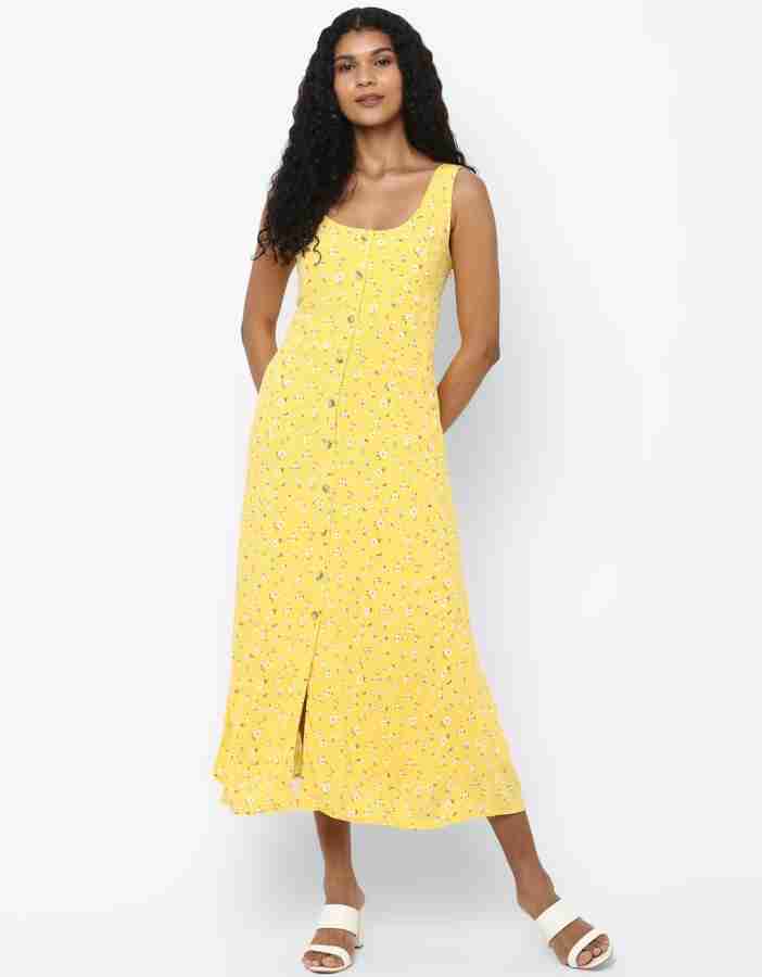 American eagle yellow dress best sale