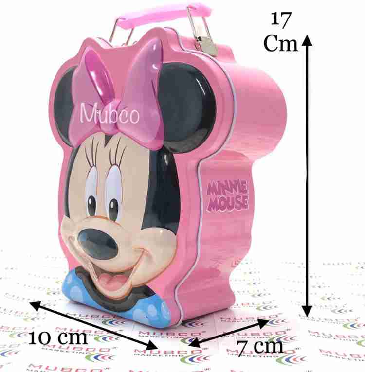 Mubco Minnie Mouse Metal Cartoon Character Piggy Bank Saving