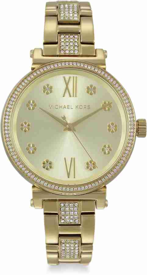 Michael kors best sale sofie gold watch