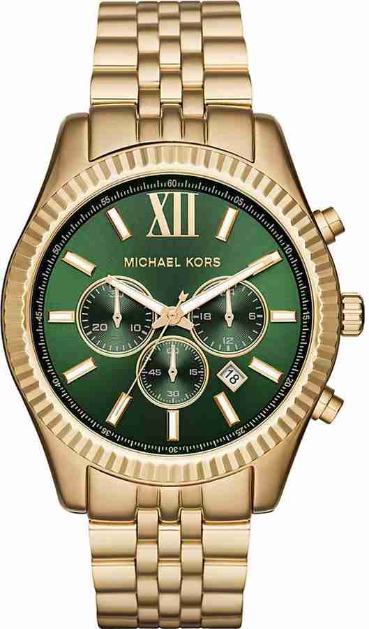 Michael kors deals green dial watch