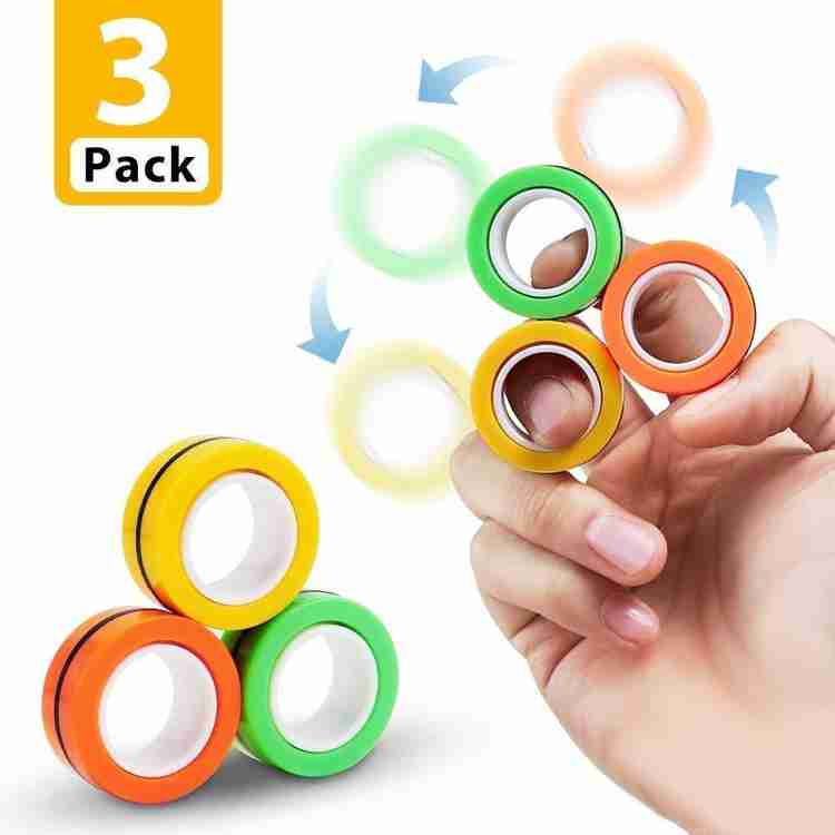 cartpanda Fidget Ring Toy for Kids Anti Stress Finger Rings