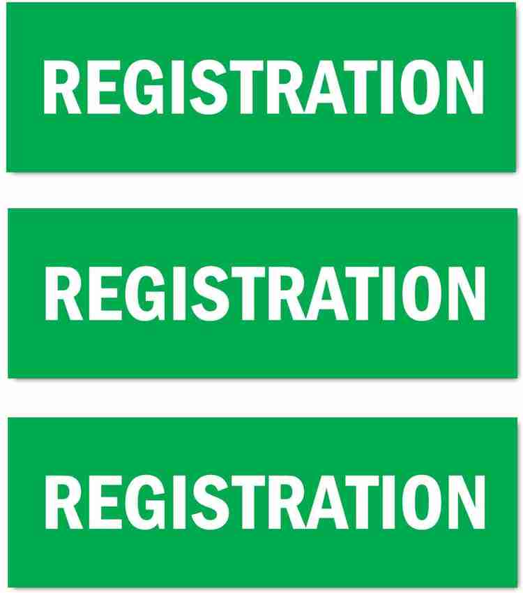For registration plate top