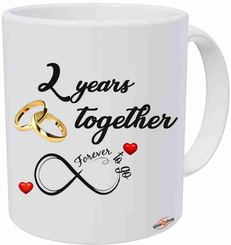 blinkNshop Happy 2nd Marriage Anniversary 2 year love Ceramic